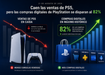 Caen las ventas de PS5, pero las compras digitales de PlayStation se disparan al 82%